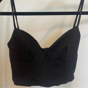 Zara bustier corset detail tank top